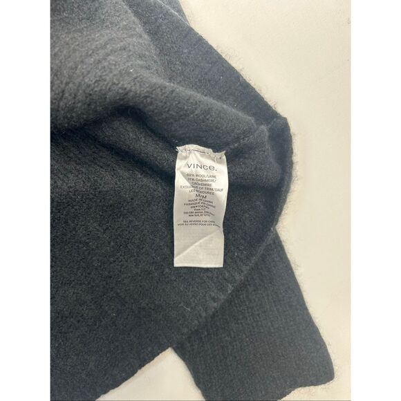 VINCE Cashmere Wool Ribbed Hooded Pullover Sweater - Picture 7 of 7
